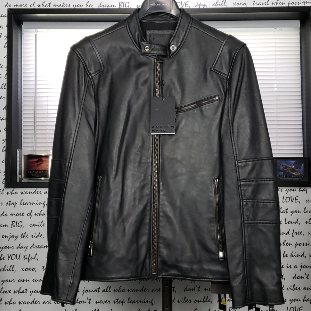 💥NEW💥 Men's Small Black Soft Leather Jacket